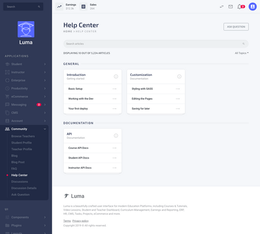 Help Center - Luma Bootstrap
