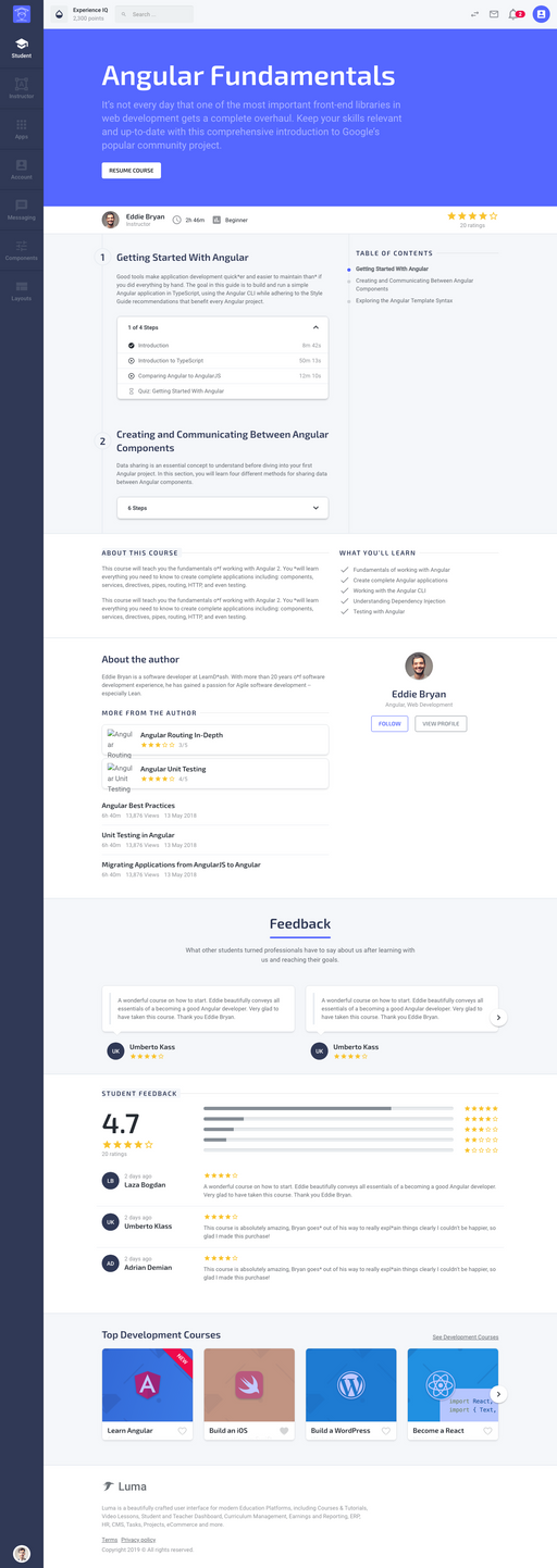 Take Course - Luma Bootstrap