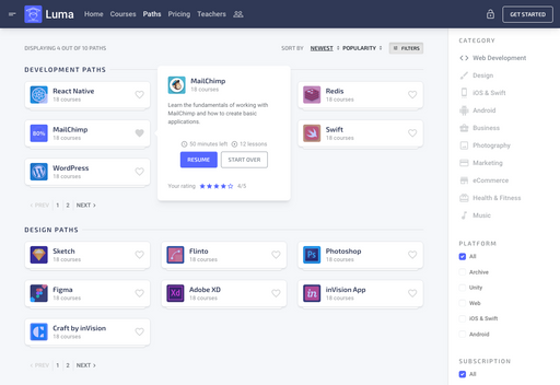 Browse Paths - Luma Bootstrap