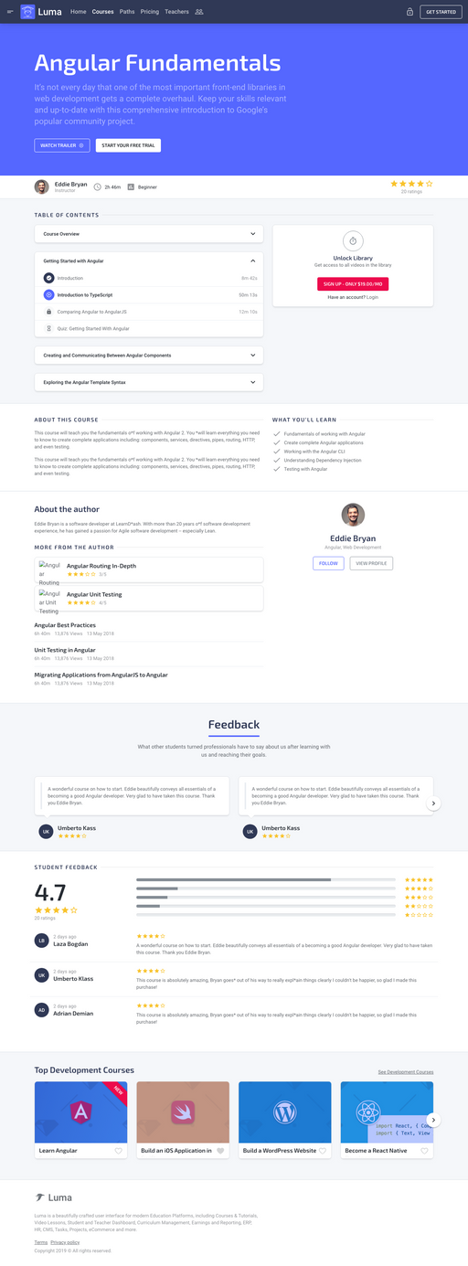 Course Preview - Luma Bootstrap