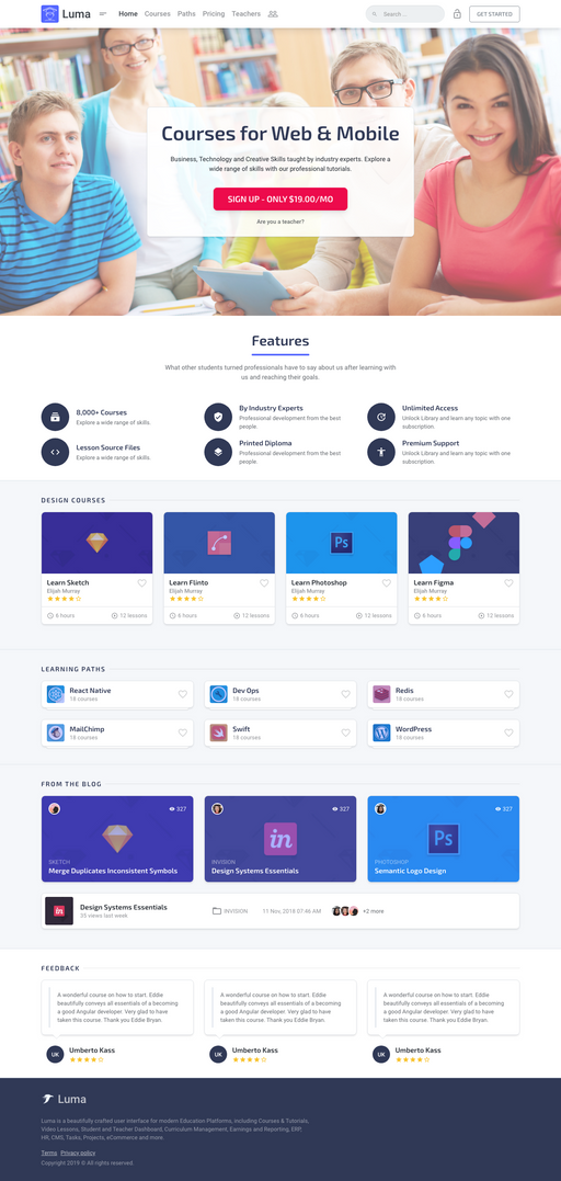 Home 2 - Luma Bootstrap