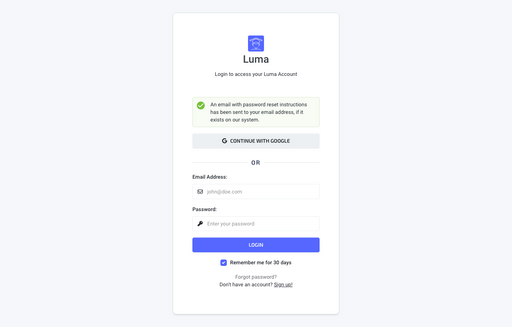 Login 2 - Luma Bootstrap