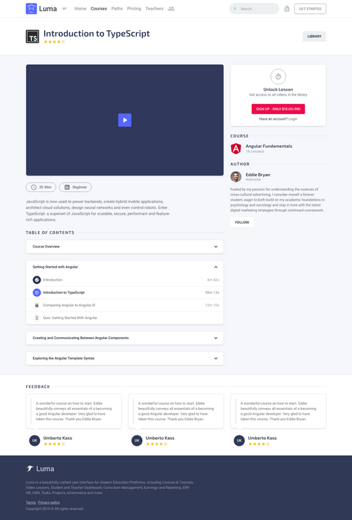Video Lesson 2 - Luma Bootstrap