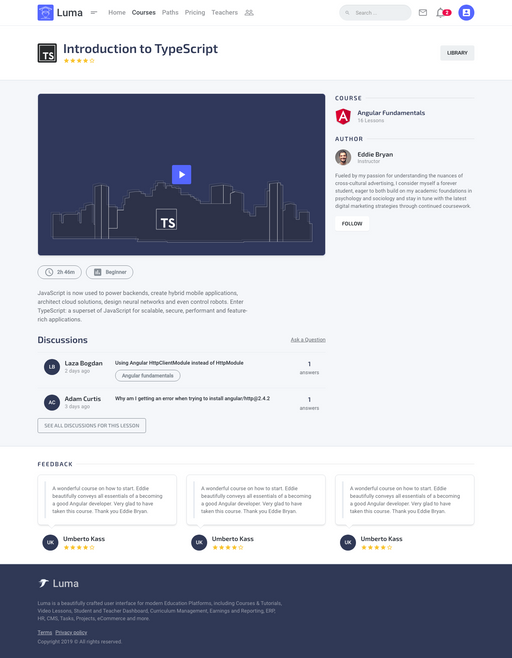 Take Lesson 2 - Luma Bootstrap