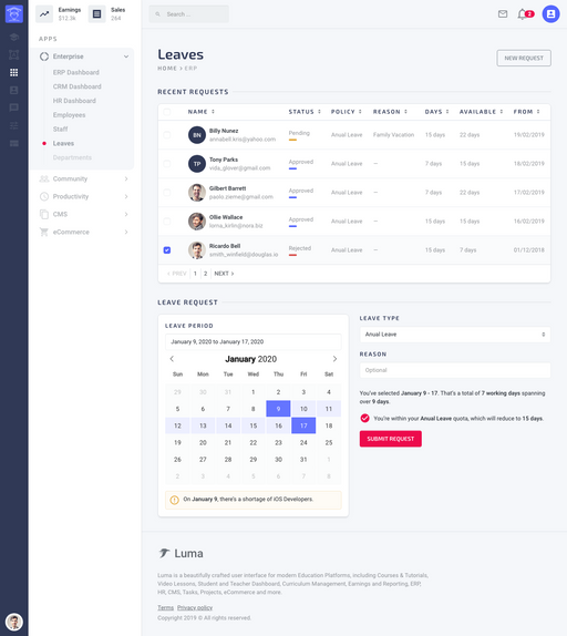 Leaves - Luma Bootstrap