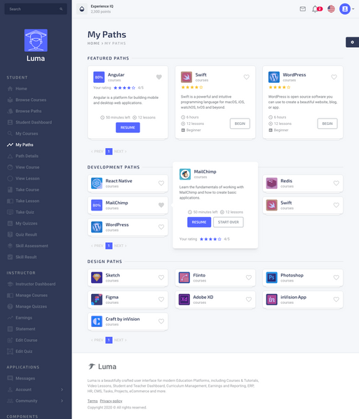 My Learning Paths - null