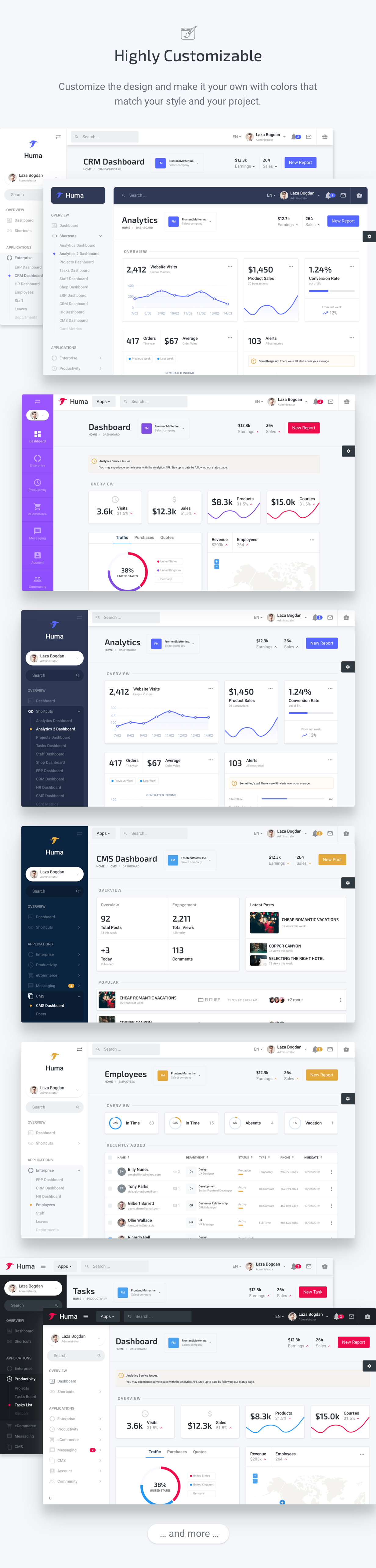 Huma Admin Dashboard PRO - Bootstrap 4 Admin Template